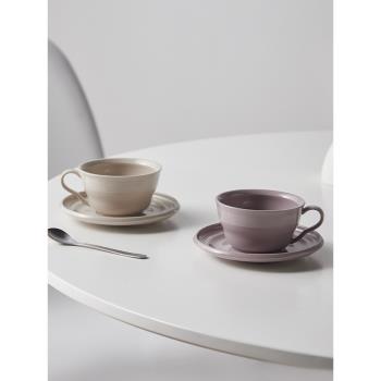 米立風物咖啡杯陶瓷茶杯家用輕奢下午茶杯子簡約精致咖啡杯碟套裝