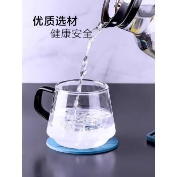 英國ORTOR馬克杯手柄玻璃杯家用帶把咖啡杯泡茶杯耐高溫微波可用