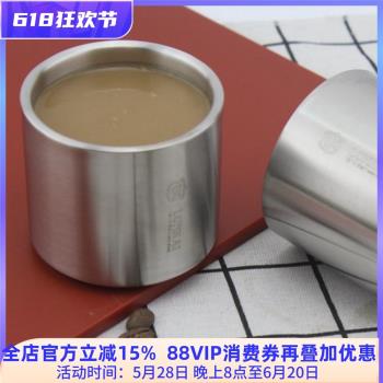 LUNKAI18-10不銹鋼雙層小咖啡杯功夫茶杯酒杯隔熱馬克杯子200ML