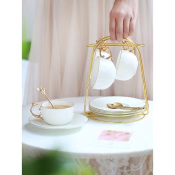 那些時光 歐式骨瓷下午茶具套裝花茶杯咖啡杯碟 簡約家用白瓷茶具