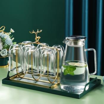 雙層隔熱防燙玻璃杯套裝家用耐高溫喝水杯子簡約客廳待客泡綠茶杯