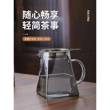 玻璃公道杯茶漏套裝加厚耐熱高檔茶海分茶器日式公道壺分茶杯茶具