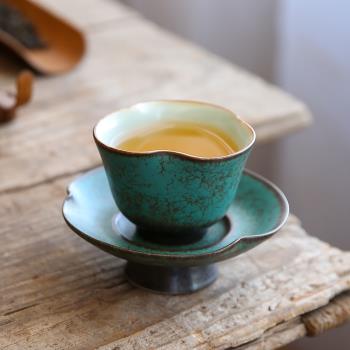 陶瓷窯變復古中式茶杯