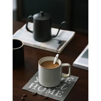 東榮家用手工陶瓷茶杯情侶對杯馬克杯子辦公室日式復古粗陶咖啡杯