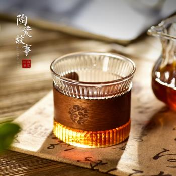 陶瓷故事主人杯茶杯個人專用高檔茶具單杯功夫茶杯碗盞玻璃品茗杯