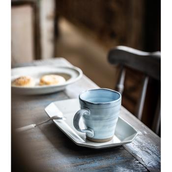 日本進口窯變純色馬克杯陶瓷水杯日式復古茶杯牛奶杯子手工咖啡杯