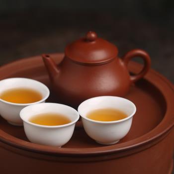 傳統潮汕工夫小茶杯小反口高溫燒制釉下彩陶瓷白瓷小玉蘭杯小口杯