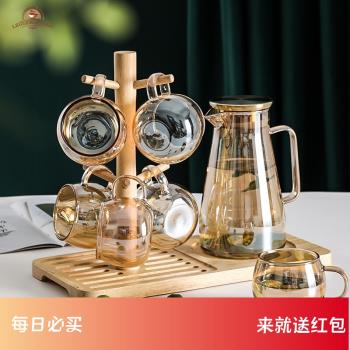 Leggerolusso日式輕奢茶杯水杯套裝小清新玻璃水具待客家庭現套裝