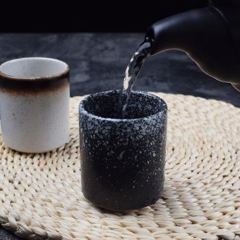 日式創意復古陶瓷茶具和風茶杯餐廳壽司杯單只主人杯家用功夫茶杯