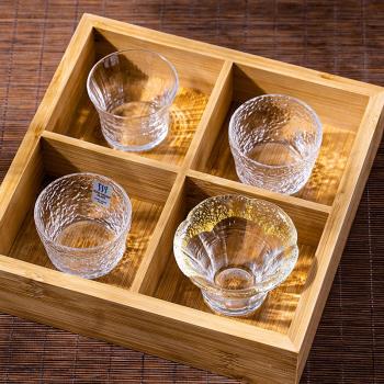 日本進口東洋佐佐木耐熱玻璃茶杯日式品茗杯手工茶盞主人杯禮盒裝