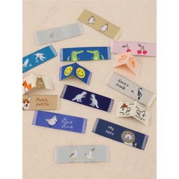 韓國進口布標裝飾時尚清新動物圖案服裝包包手工貼茶杯墊靠墊標簽