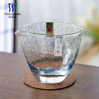 日本東洋佐佐木八千代金箔玻璃公道杯日式分茶器公杯品茗杯茶杯