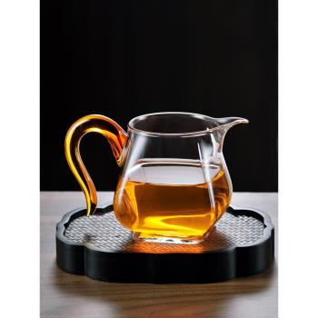 一品工坊公道杯玻璃高檔加厚大容量日式公杯功夫茶具泡茶杯分茶器