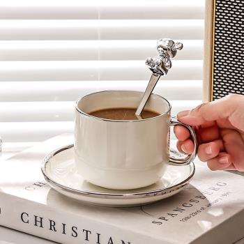 泰留戀 輕奢歐式咖啡杯碟精致高級陶瓷杯子家用下午茶杯高顏值ins