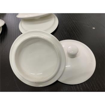 白色杯蓋陶瓷杯蓋配件圓形通用馬克杯蓋子辦公會議室熱水杯茶杯蓋