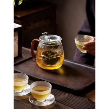 九土手工琉璃品茗杯日式耐熱玻璃小茶杯家用錘紋主人杯功夫茶具單