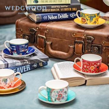 英國Wedgwood漫游美境1杯1碟 歐式咖啡杯碟下午茶骨瓷茶具套裝