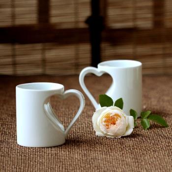 日本有田燒對杯情人節禮物日式情侶對杯茶杯咖啡杯禮盒裝心形水杯