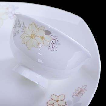 DIY餐具碗盤家用骨瓷碗碟碗筷中式簡約景德鎮盤子茶杯口杯馬克杯
