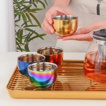 304不銹鋼茶盤家用蓄水茶托盤簡約簡易小型茶臺茶具套裝儲接水盤