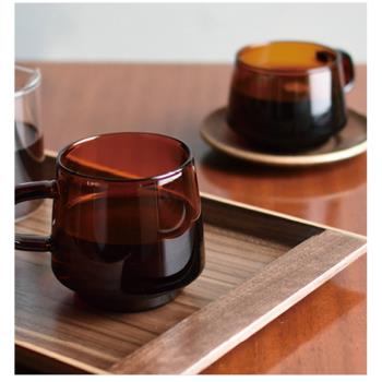 日本Kinto新品SEPIA系列琥珀色耐熱咖啡杯玻璃杯茶杯日式杯子水杯