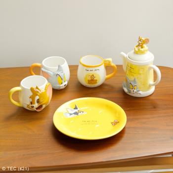 現貨tom jerry日本正版貓和老鼠3D立體陶瓷水杯子馬克杯咖啡茶杯