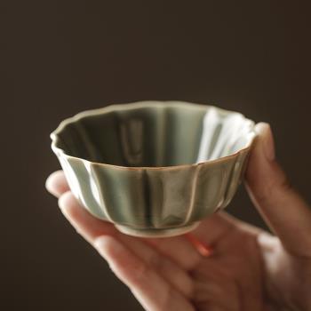 陶瓷中式復古風品茗杯越窯青瓷