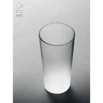 九土日式啤酒杯玻璃杯子飲料杯咖啡杯家用超薄茶杯果汁杯冰杯水杯