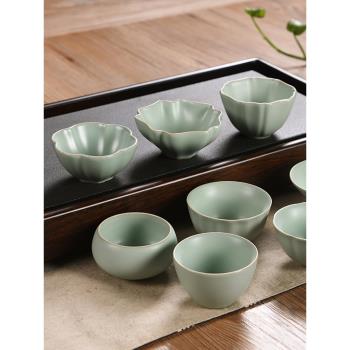 言致手工汝窯泡茶單個家用陶瓷