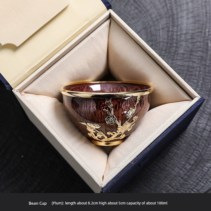 金鑲玉鈞窯主人杯單杯高檔建盞茶杯個人專用陶瓷茶盞喝茶杯禮盒裝|茶杯