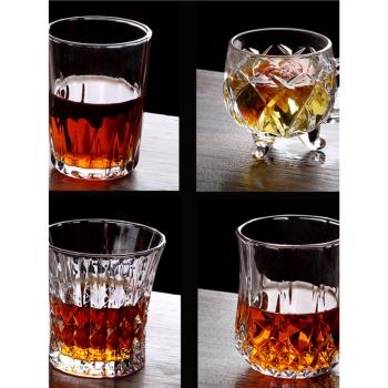 家用套裝ins風無蓋威士忌玻璃杯