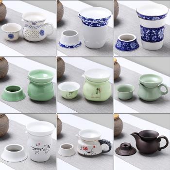 陶瓷茶具公道杯茶漏套裝分茶器一體分茶杯紫砂裝茶器公平杯公道杯