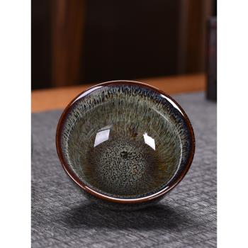 窯變釉建盞主人杯個人專用功夫茶杯陶瓷單個杯子茶盞喝茶小品茗杯
