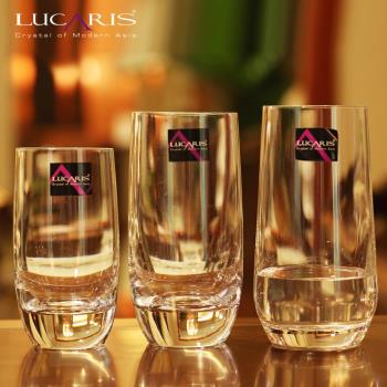 lucaris進口水晶玻璃杯花茶杯開水杯透明咖啡杯家用果汁杯飲料杯
