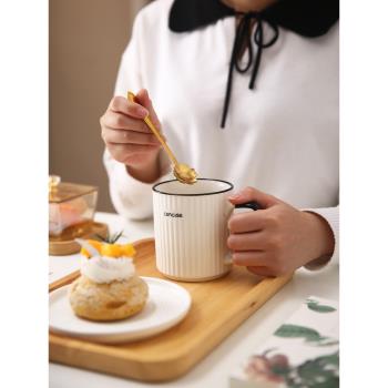 馬克杯陶瓷杯子男女生夏季情侶喝水杯家用辦公室咖啡杯茶杯高顏值