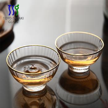 日本進口東洋佐佐木水晶玻璃杯日式清酒杯分酒壺分酒器茶杯品茗杯