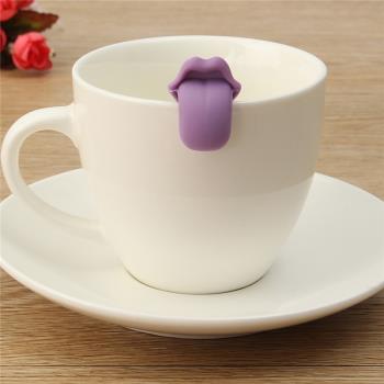 硅膠酒杯標記舌頭形狀杯子記號酒杯標識器茶杯區分器水茶杯標記識