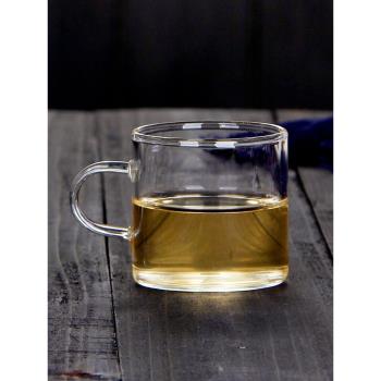 耐熱玻璃品茗杯直身透明功夫茶具