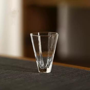 耐熱玻璃品茗杯日式功夫小茶杯套裝主人杯家用透明抖音同款小酒杯