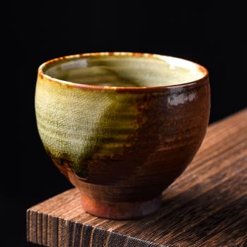 離器窯變柴燒復古家用陶瓷茶杯