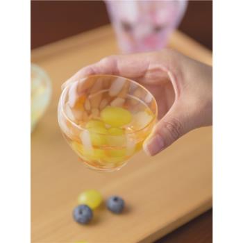 石塚硝子津輕手工杯彩色玻璃杯5色茶杯酒具玻璃酒杯家用商用