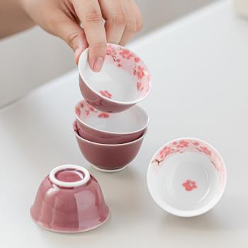 如瓷動人手繪家用茶杯