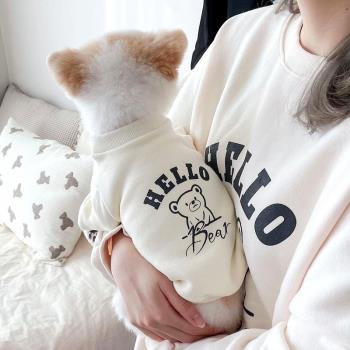 泰迪網紅春秋新款小型犬狗狗衣服