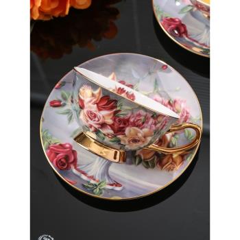 歐式高檔精致骨瓷咖啡杯創意英式下午茶茶具高級陶瓷杯子茶杯套裝