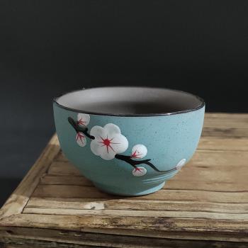 陶瓷創意手繪紫砂零配復古茶杯