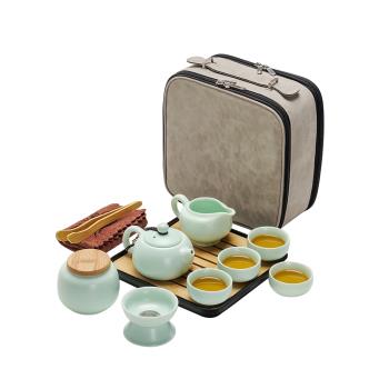 便攜式陶瓷功夫茶具旅行套裝戶外隨身泡茶杯家用簡約辦公會客小套