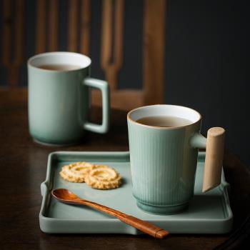 陶瓷情侶水杯日式粗陶牛奶杯馬克杯北歐咖啡杯茶杯家用早餐杯杯子