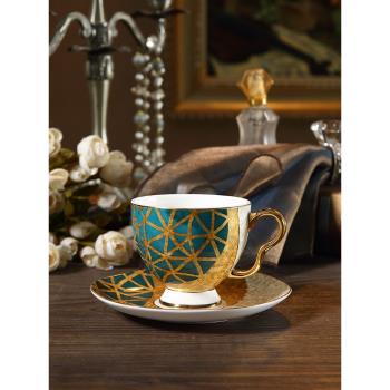 美道歐式精致骨瓷咖啡杯套裝英式陶瓷下午茶杯子高檔輕奢花茶杯