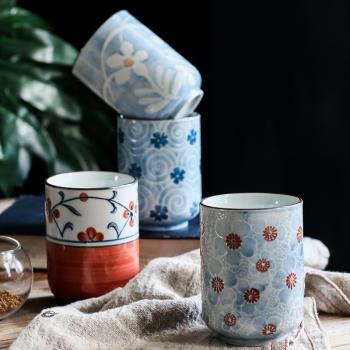 陶瓷日式手工彩繪茶杯創意青花瓷