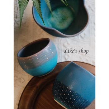 日本作家器手作陶瓷茶杯高檔個人專用高階感咖啡杯小眾日式茶杯